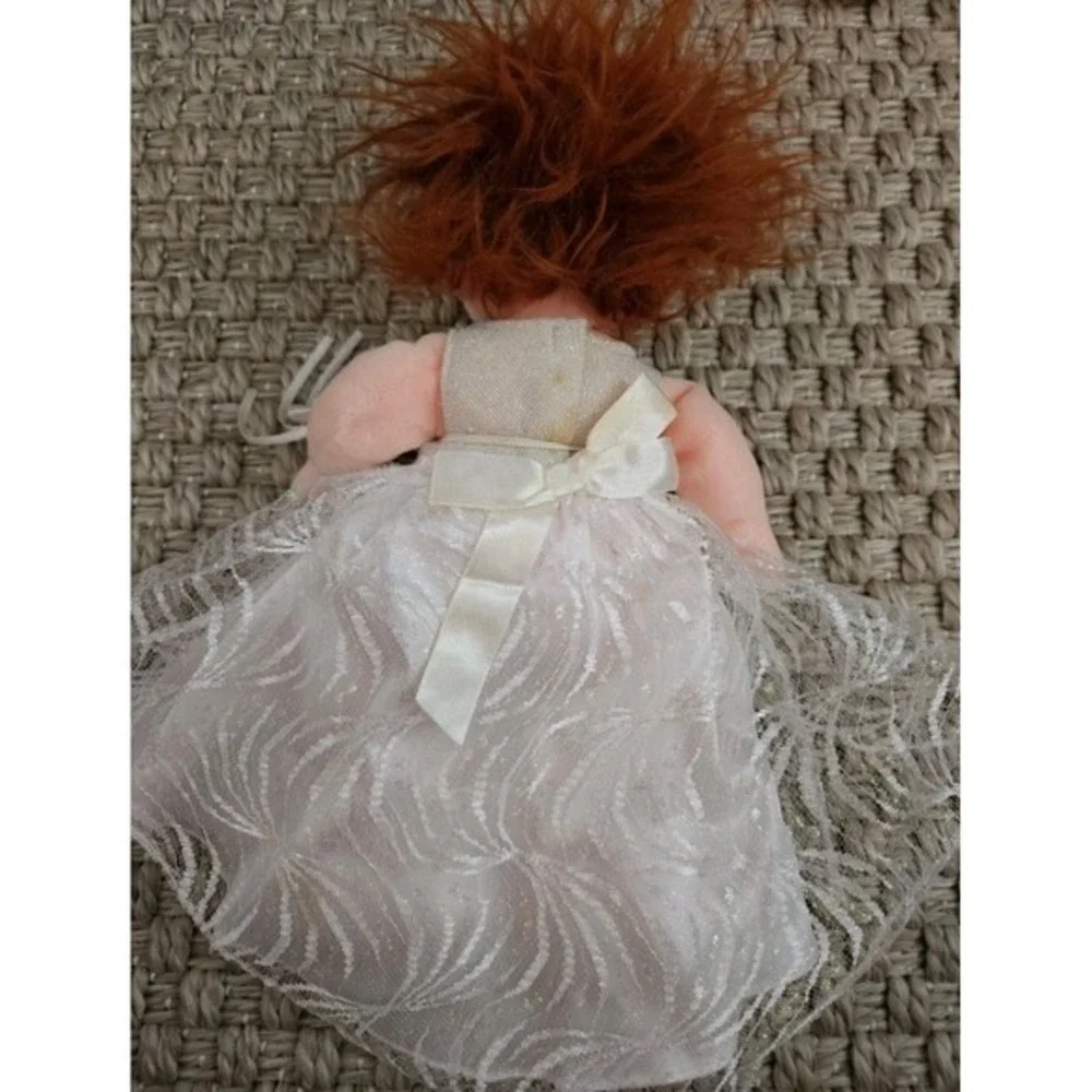 Vintage Ty Wedding Plush Dolls Set Bride & Groom Collectible Toys‎ Lot of 4